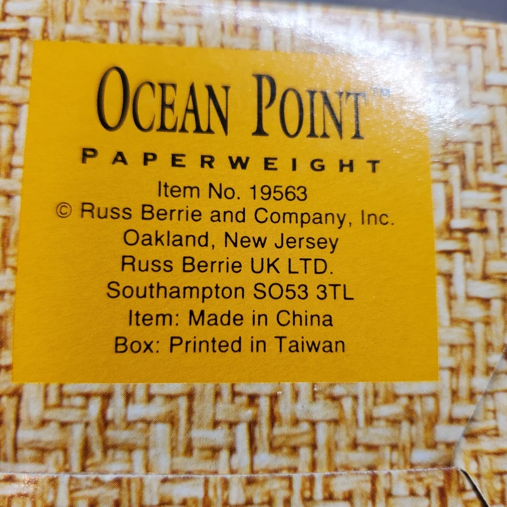 Nautical Buoy Paperweight - Ocean Point‎ Ship Boat Seagull Booie Ornament